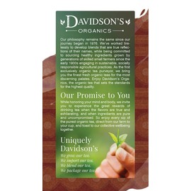 Davidson's Organics, Red Vanilla, 25-count Tea Bags, Pack of 6