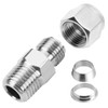 Metalwork 304 Stainless Steel Metric Compression Tube Fitting Male Connector