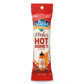 Blue Diamond Almonds, Made with Mike’s Hot Honey Infused with Chilies for a Perfect Sweet and Spicy Snack Nut Combination, Pack of 12, 1.5oz. Servings