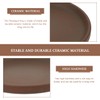 BESPORTBLE Ceramic Plant Saucer: 4.68inch Plant Drip Tray for Indoors