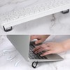 2Pcs Keyboard Riser, Portable Computer Keyboard Stand Self Adhesive Laptop