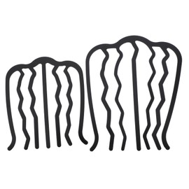 Healvian 2pcs u Shape Metal Hair Combs Hair Forks for Women Elegant Side Hairpins for Styling Buns Durable for Girls and Ladies for Various