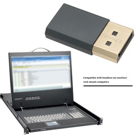 EMSea DispalyPort Headless Ghost Display Emulator 4K DP Dummy Load Fit Headless 1080 60Hz-3840x2160 17Hz for Rack Computers Without Monitors