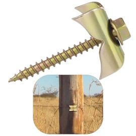 Fence Nails Galvanized U-Shaped Nails Steel Wire Fencing Staple for Softwoods Reuse Fence Nails Screws with Wire Fixer Installing Fast Fence Nails Fasteners for Wire Mesh and Woven Fencing 100 pcs