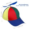 INOOMP Rainbow Propeller Hat Adult Helicopter Hat Baseball Hats Reflective