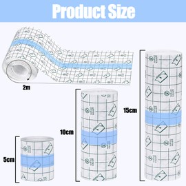 BDSHUNBF 3 Rolls Tattoo Aftercare Waterproof Bandage, Second Skin Tattoo Cover for Swimming Tattoo Wrap Waterproof Dressings for Showering Tattoo Second Skin Protector, Waterproof Tattoo Supplies