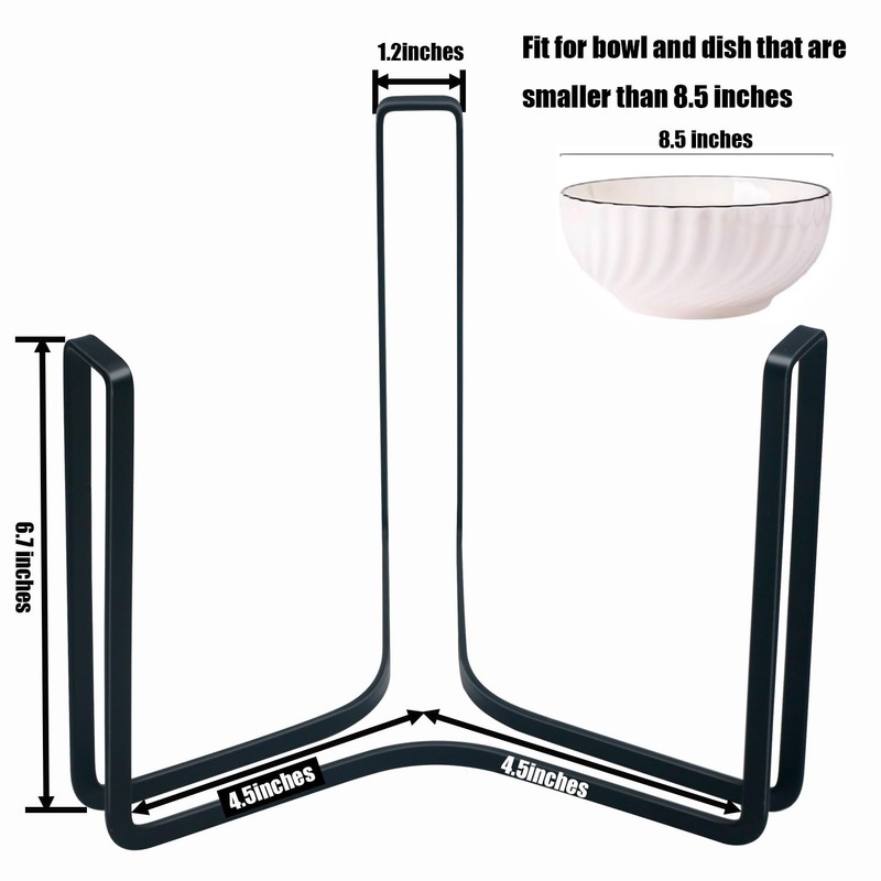 MINGFANITY Dinnerware Bowl Plate Holder Fit for 6.5 Inches Diameters