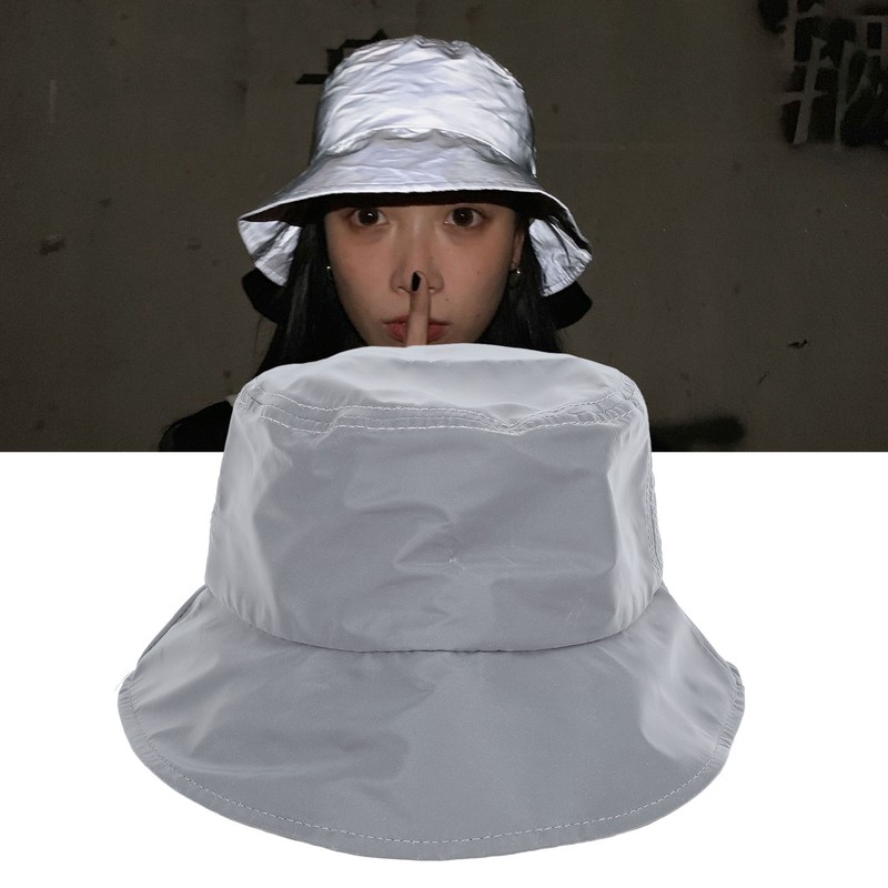 Reflective Hat Skin Friendly Breathable Stylish Cotton Bucket Hat for