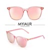 Myiaur Women's Polarised Sunglasses with Retro Mirrored Lens & UV400