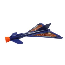Günther Flugspiele 1714 Flight Toy Set with Slingshot Sailor Jet Future Approx. 14 x 19 cm, Blow Tube with 5 Arrows and Helicopter Sky Police Approx. 12.5 cm