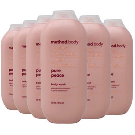 Method Body Paraben & Phthalate Free Body Wash, Pure Peace, 18 Oz ( 6-Pack )