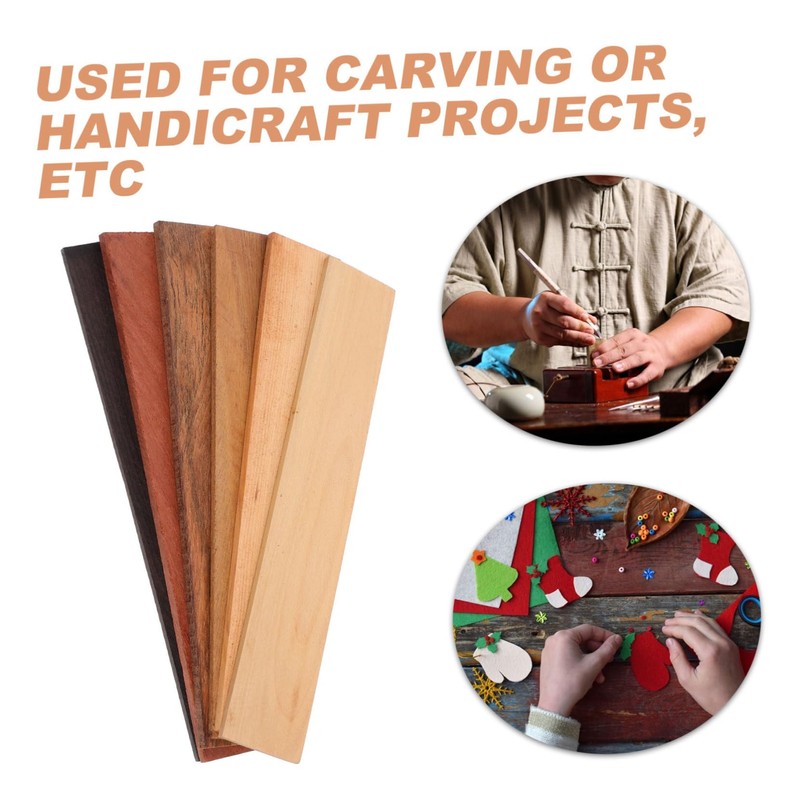 TEHAUX 6 pcs Textured Wood Panels for DIY Crafts Replacement