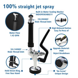 MaxSen Commercial Pre-rinse Sprayer Spray Head High Pressure Spray Valve for Replacement Kit of Brass Kitchen Dishwasher Faucet Suitable for MaxSen Commercial Sink Faucet in Restaurant or Hotel