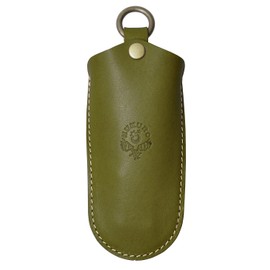 [132] surimufittoki-ke-su [Tochigi Leather] Genuine Leather [Green]
