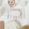 Luxury Marble Soap Dish Tray,Rectangle Marble Soap Tray,Self Draining Soap