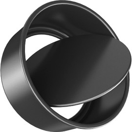 CHEFMADE Utensilios para hornear, molde redondo para tartas de 20 cm con fondo desmontable de liberación rápida y revestimiento Chiffon para hornear en horno y olla a presión instantánea (Negro)
