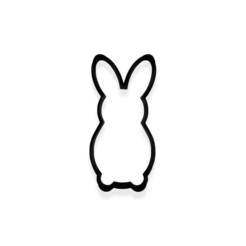 Easter Bunny Cookie Cutter | Easy-to-Push 3D-Printed Rabbit Shape for