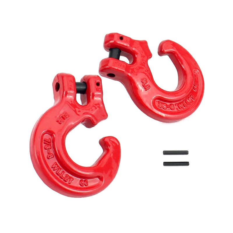 QWORK Chain Hook, 2 Pack 5/16" Logging Chain Choker Hook,