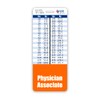 Physician Associate Badge Buddy Vertical w/Height & Weight Conversion Charts