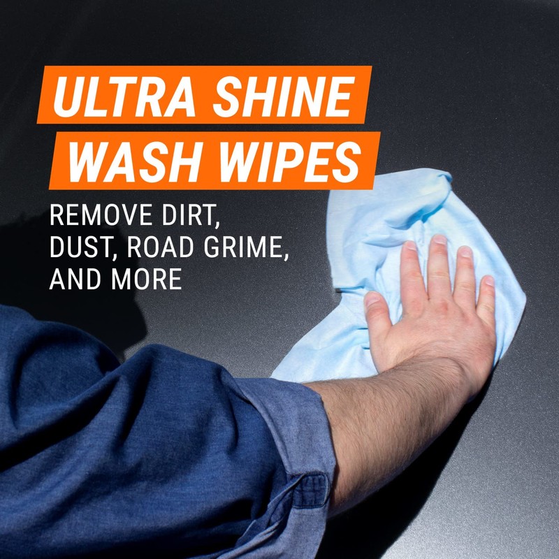 Armor All Ultra Shine Car Wash Wipes, Car Wipes for