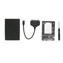 SSD Adapter Box Kit 10Gbps Data Transmission Ultra Thin Design MSATA TO SATA HDD SSD Hard Drive Connnector for Computer