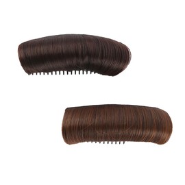 Sarini 2 Stück Flauschiges Haarpolster für Damen, unsichtbarer Haarspangenclip für mehr Volumen, Haarbasis, Einsatzwerkzeug, Styling, vergrößerter Haarkamm