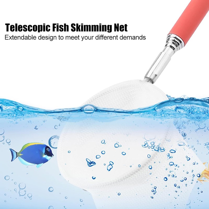 Red de Pesca Telescópica Extensible Luocute para Acuarios y Estanques
