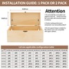 2 Pack Toy Box Hinges, Soft Close Hinges with Multi-Angle