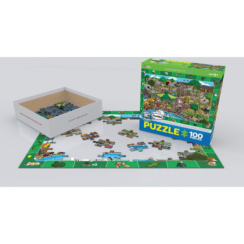 A Day at the Zoo - Spot and Find Puzzle,