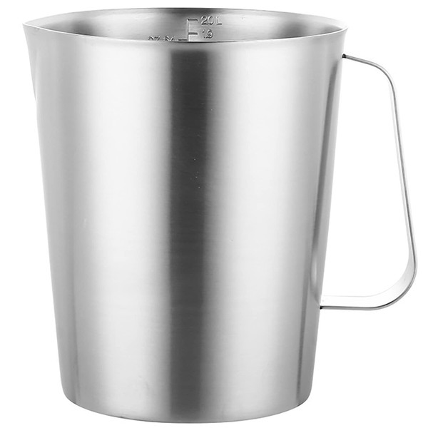 WOMLEX Measuring Cup, 304 Stainless Steel, Graduated, Heat Resistant, 16.9