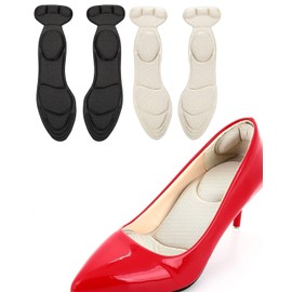 ZAMXHUG Insoles - 2 Pairs of Shoe Insoles Breathable Sponge Heel Insoles with Heel Grips Shearable Heel Cushion High Heel Inserts for Women Loose Shoes Metatarsal Arch Foot Pain