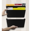 Storex Legal-Size Wall Pocket – Snap & Stack Plastic File