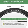 26" Bike Tube, 2PCS Bicycle Inner Tube Compatible for 26
