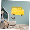 Operitacx Large Bus Shaped Alphabet Pocket Chart for Classroom Organization