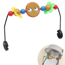 VIKOS Products Toy Bar for Baby Bouncer, Googly Eyes Toy Plays Music and Balls Make Tinkling Sounds, Babies Bouncer Toys Accessory, Easy to Install & Baby-Safe Plastic