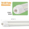 WAHADI 12 Pack 4FT T8 LED Tube Light Bulbs 24W