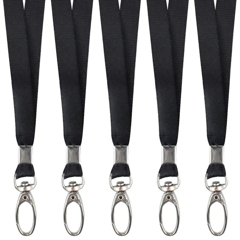 wangjiangda Lanyards for Neck Name Badge Keys Office Flat Nylon
