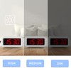 Alarm Clock, Digital Clock, Auto Night-Mode, 3-Level Led Brightness, Battery
