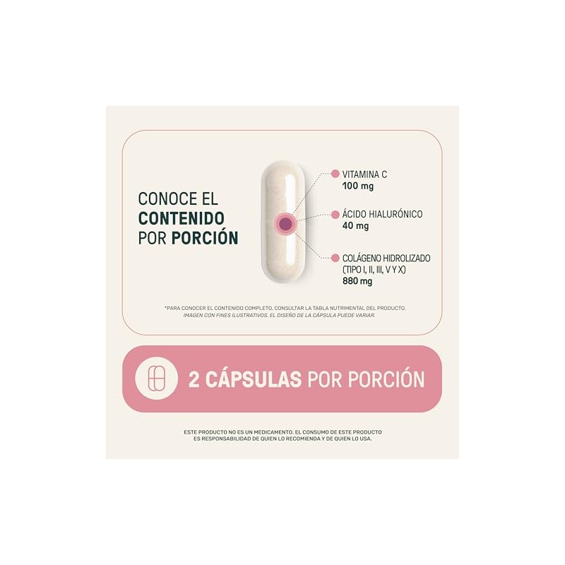 Life 360+ Suplemento Alimenticio a Base de Collagen Type, 120