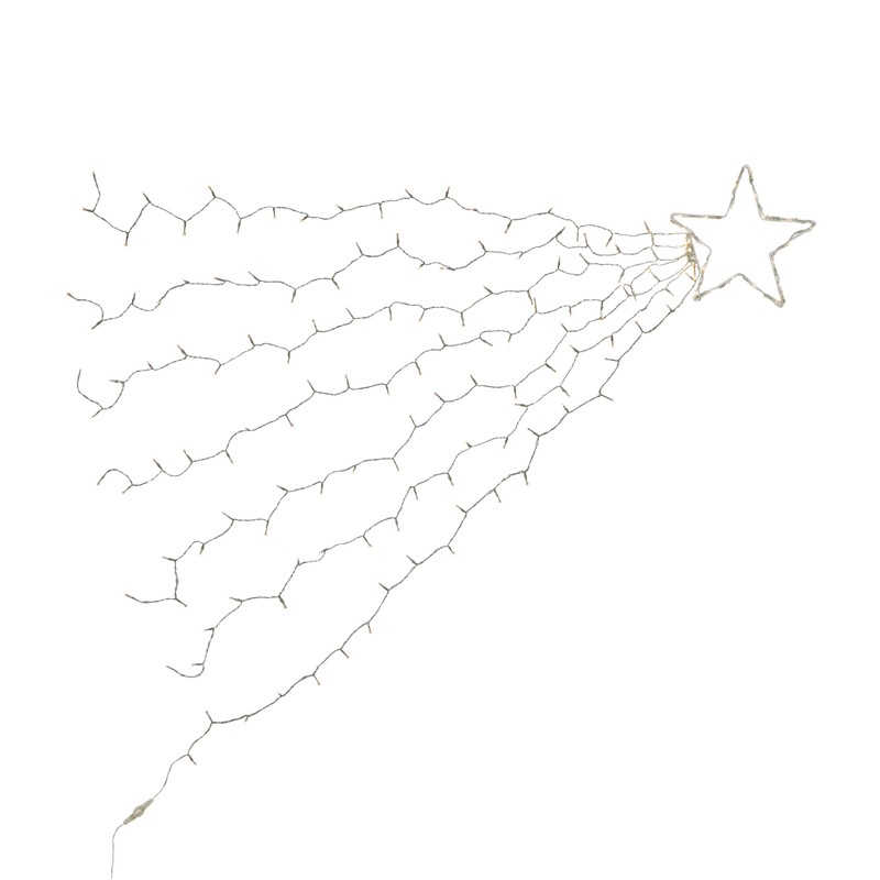 Lights4fun Christmas Outdoor 160 Dual Colour LED Shooting Star Hanging
