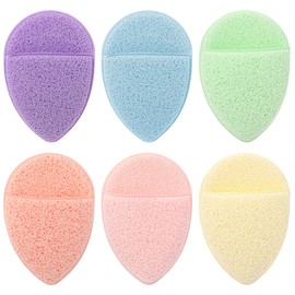 6Pcs Face Sponges for Cleansing, Reusable Faces Scrubber Pads for Women for Washing Face, Gentle Esponjas Faciales for Deep Pore Cleansing, Blackheads, Daily Facial Cleans, Makup Remover (Colorful)