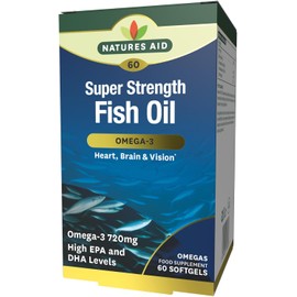 Natures Aid Super Strength Fish Oil - Omega-3 - 60 Softgel