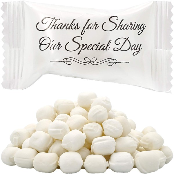 Wedding Buttermints, Mint Candies, After Dinner Mints, Butter Mint Candy, Fat-Free, Individually Wrapped (110 Pieces)