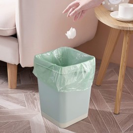 Cand 3 Gallon Garbage Bags, Colorful Clear Trash Bags for Office Home, 9 Rolls / 180 Counts