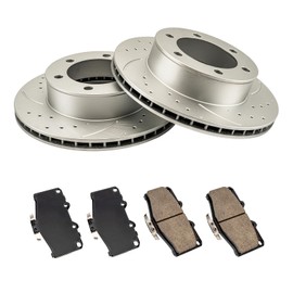 PHILTOP Front Brake Pads and Rotors kit Fit for Toyota 1995-1998 2004 Tacoma, 11” Brake kit Front Brakes Rotors Automotive Replacement Brake kits