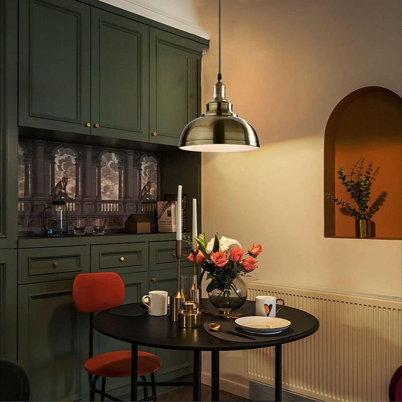 LEDSone Retro Style Ceiling Pendant Light Easy fit lampshade Industrial