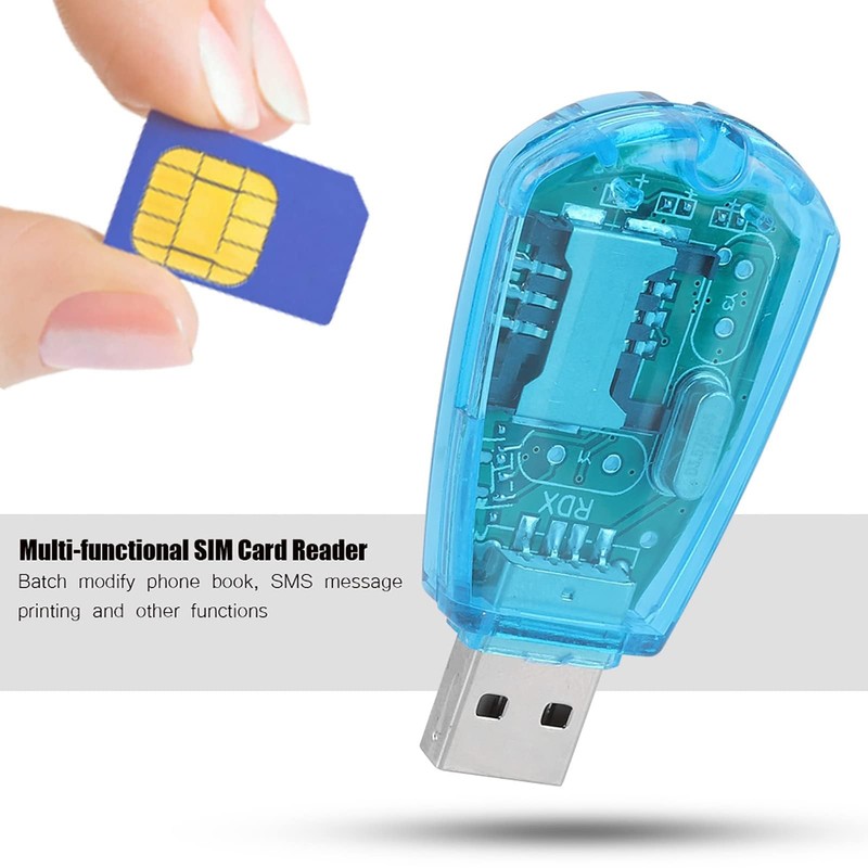 2Pcs SIM Card Adapter, SIM Card Reader Clone Cards Card