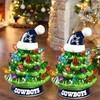 Dallas Cowboys Resin LED Christmas Tree Ornament Tree 2ea