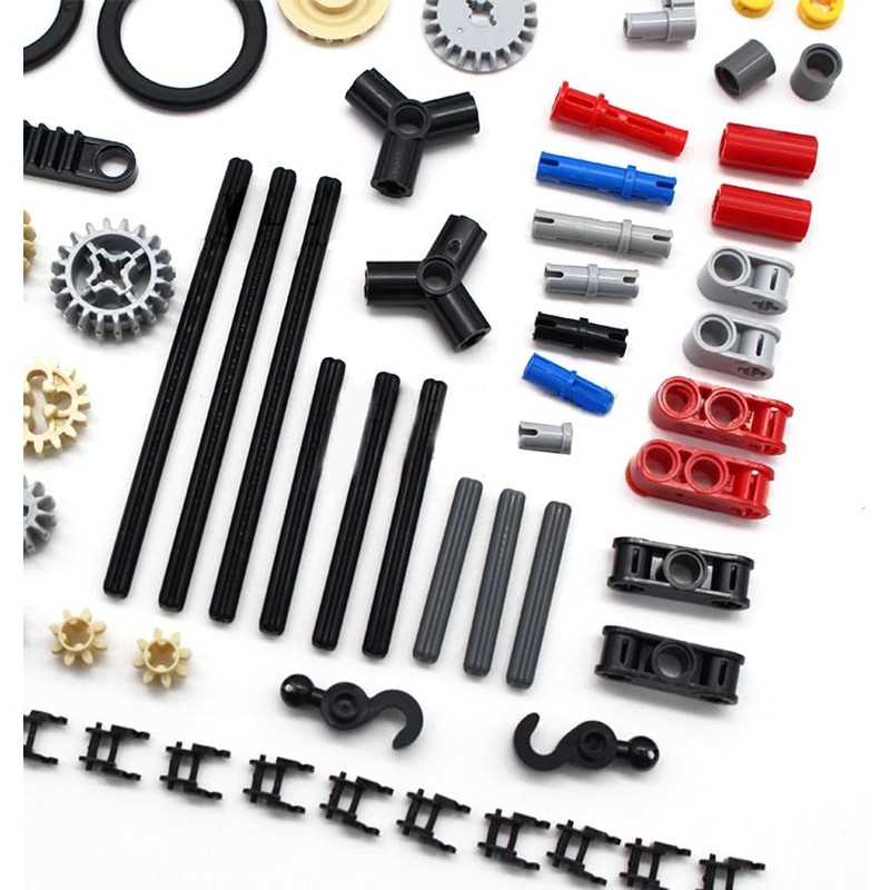 Technic Spare Parts, 116pcs Technic Gear Chain Link Connectors Bricks