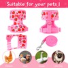Frienda 2 Pcs Adjustable Chicken Harness and Leash Set Spring